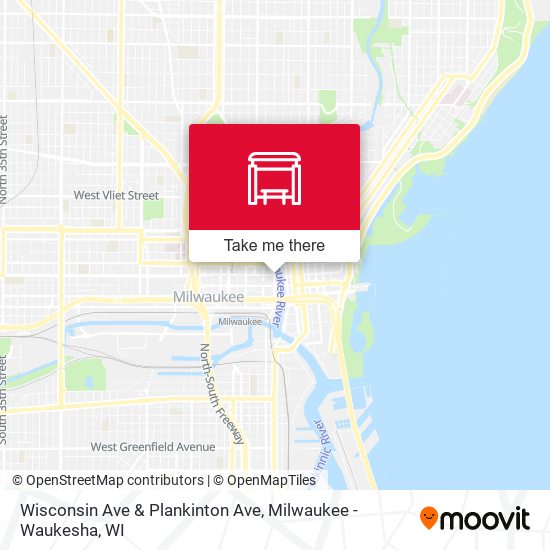 Mapa de Wisconsin Ave & Plankinton Ave