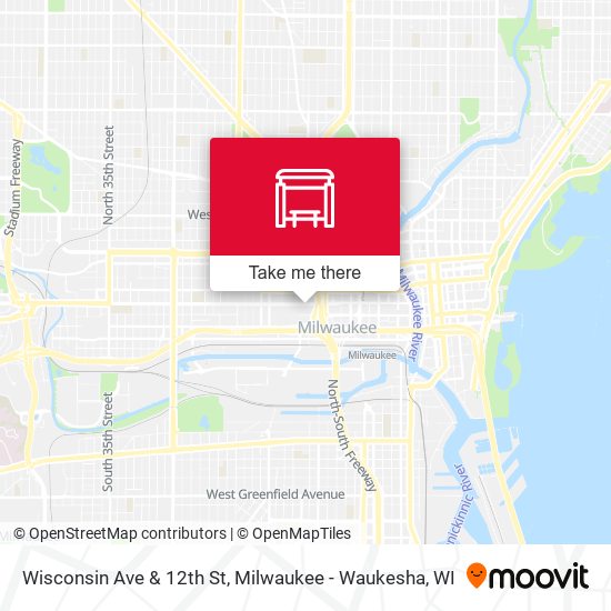 Wisconsin Ave & 12th St map