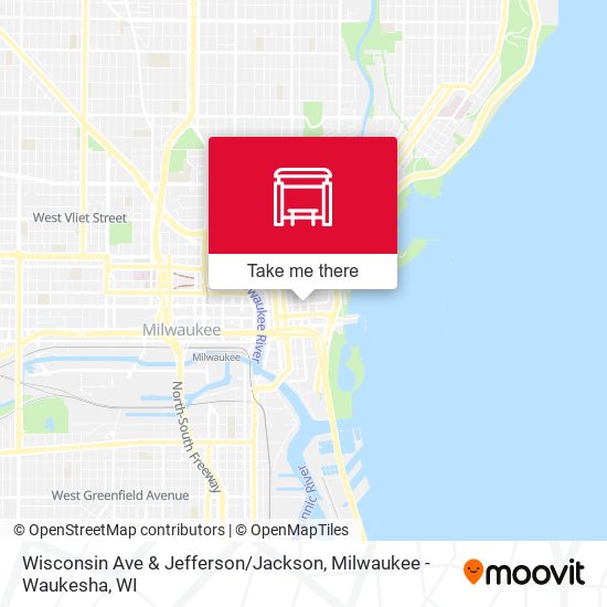 Wisconsin Ave & Jefferson / Jackson map