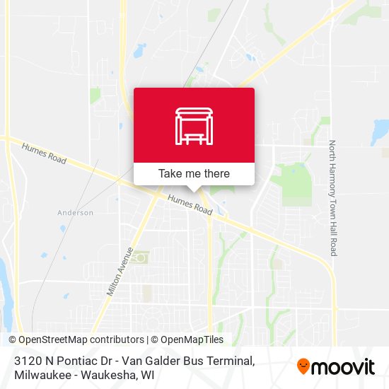 Mapa de 3120 N Pontiac Dr - Van Galder Bus Terminal