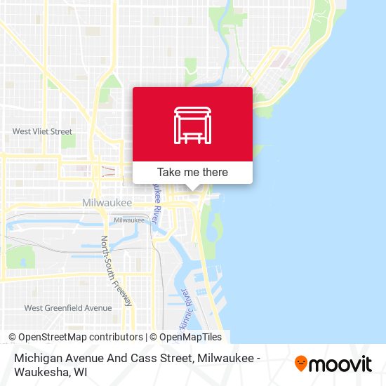 Michigan Avenue And Cass Street map