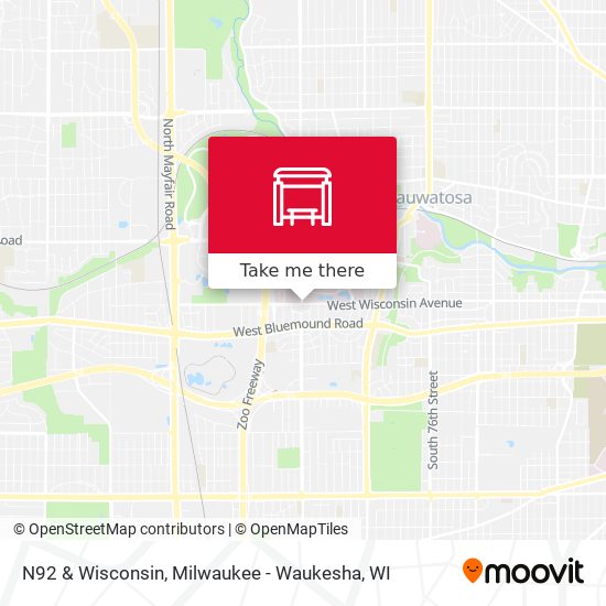 Mapa de N92 & Wisconsin