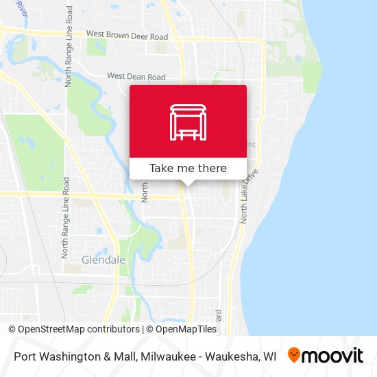 Port Washington & Mall map