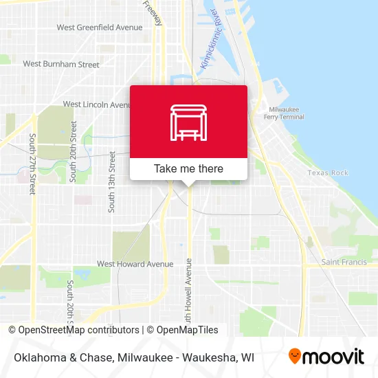 Oklahoma & Chase map