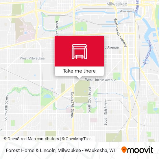 Forest Home & Lincoln map