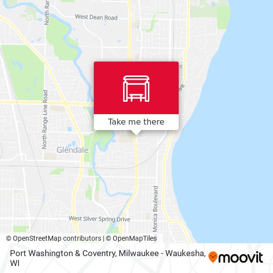 Port Washington & Coventry map