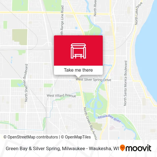 Mapa de Green Bay & Silver Spring