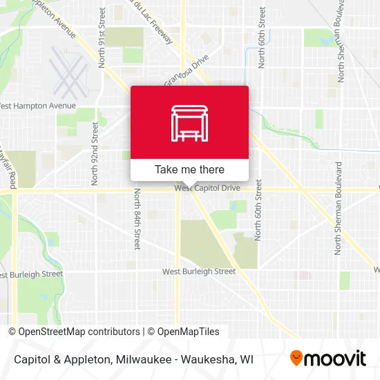 Capitol & Appleton map