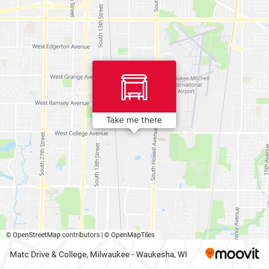 Mapa de Matc Drive & College