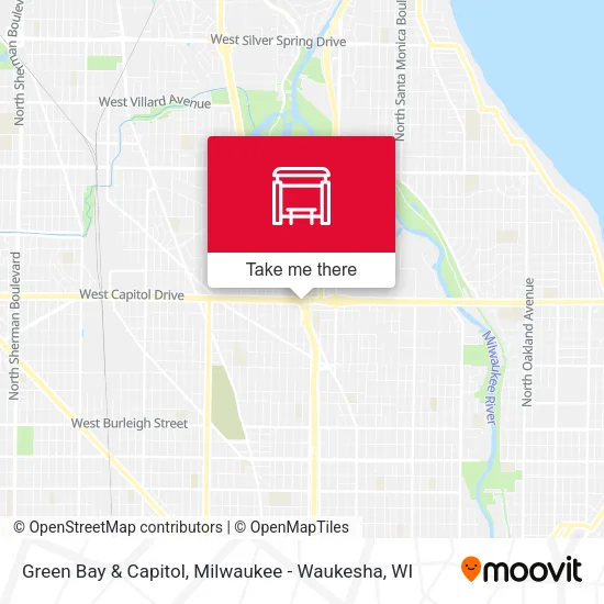 Green Bay & Capitol map