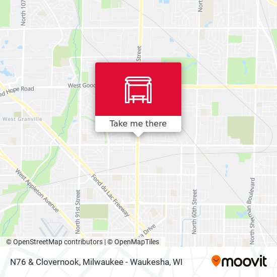N76 & Clovernook map