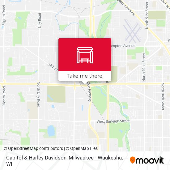 Capitol & Harley Davidson map