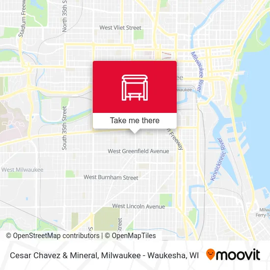 Cesar Chavez & Mineral map