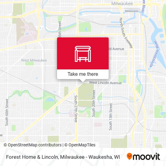 Forest Home & Lincoln map
