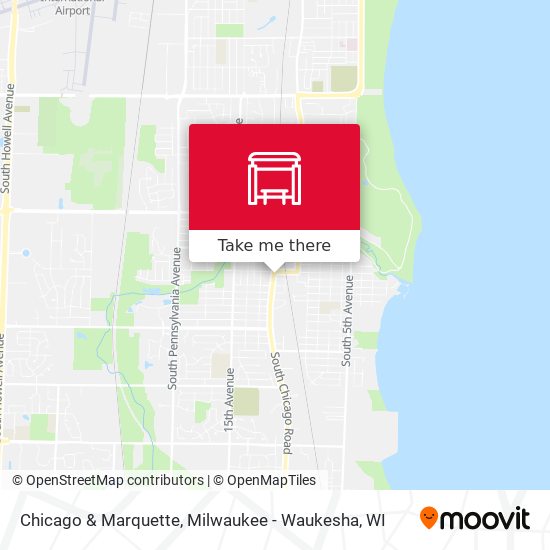 Chicago & Marquette map