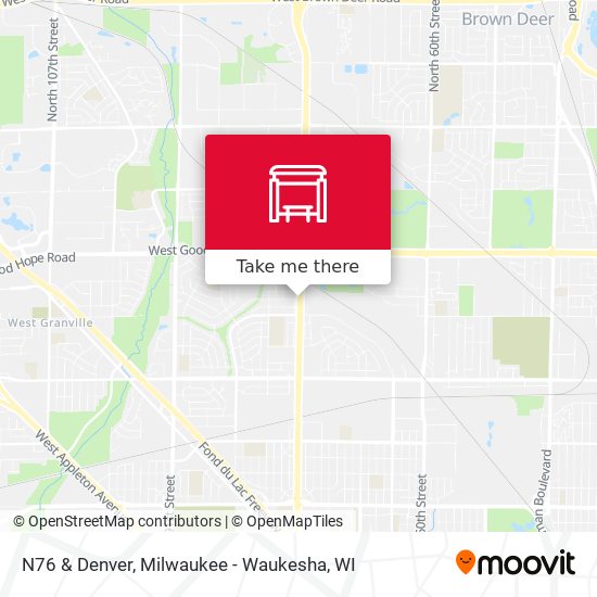 N76 & Denver map