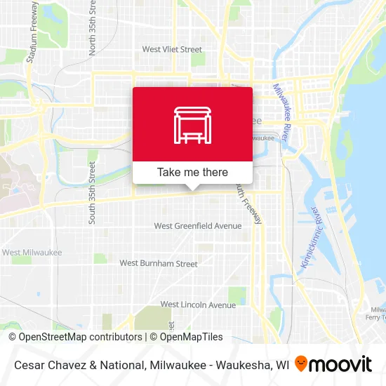 Cesar Chavez & National map