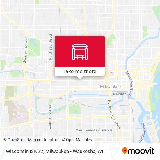 Mapa de Wisconsin & N22