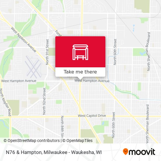 N76 & Hampton map