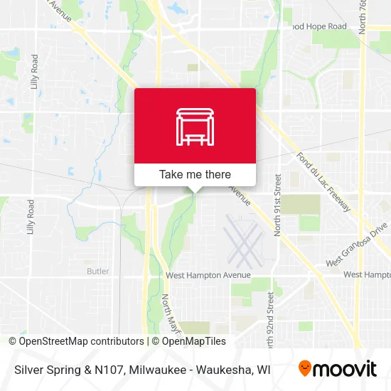 Mapa de Silver Spring & N107