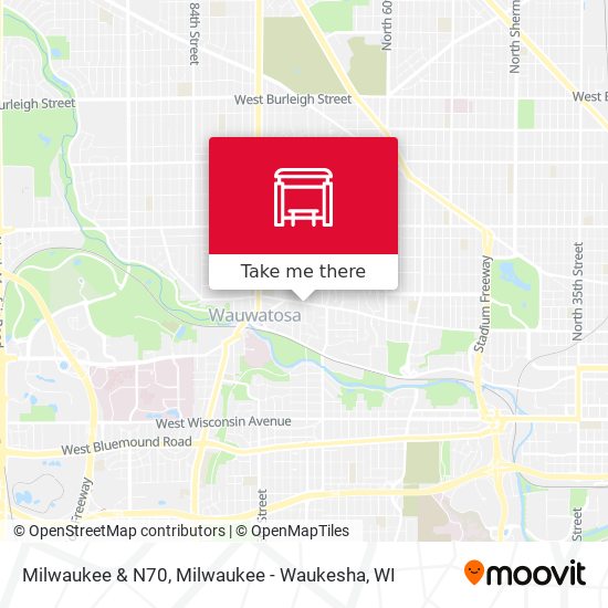 Mapa de Milwaukee & N70
