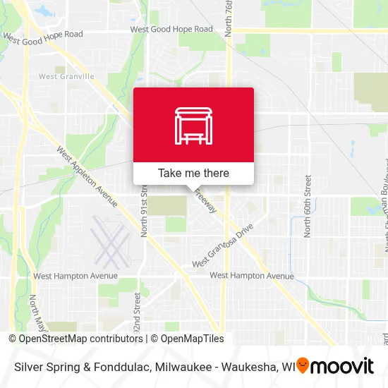 Silver Spring & Fonddulac map