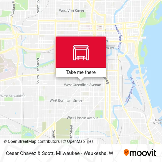 Cesar Chavez & Scott map