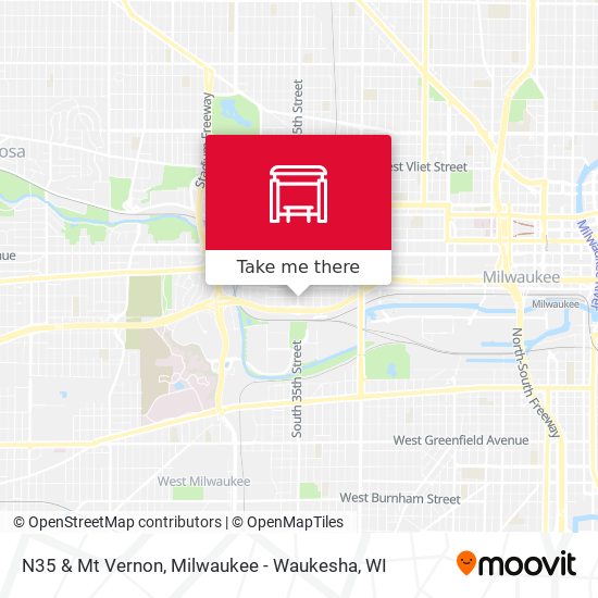 Mapa de N35 & Mt Vernon