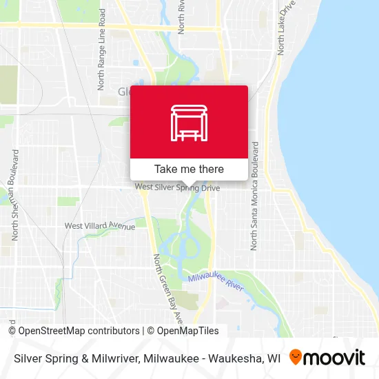 Silver Spring & Milwriver map