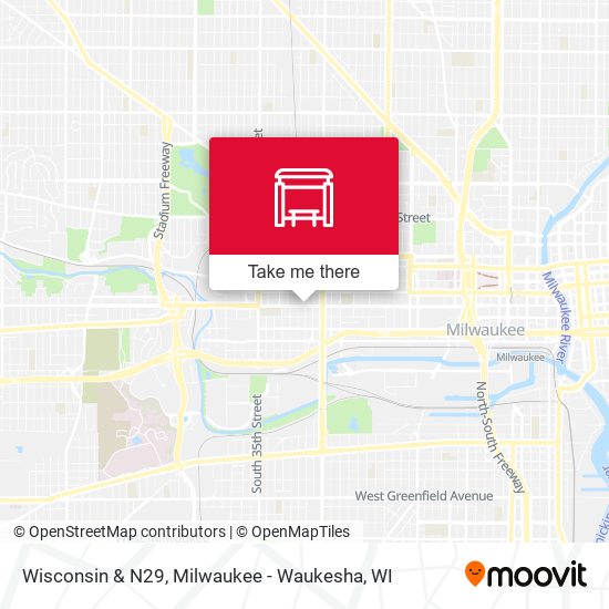 Mapa de Wisconsin & N29