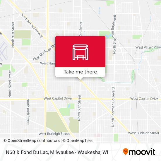 N60 & Fond Du Lac map