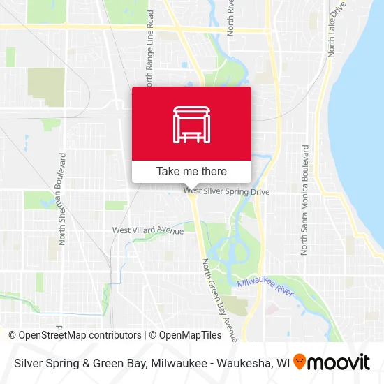 Silver Spring & Green Bay map