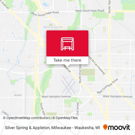 Mapa de Silver Spring & Appleton