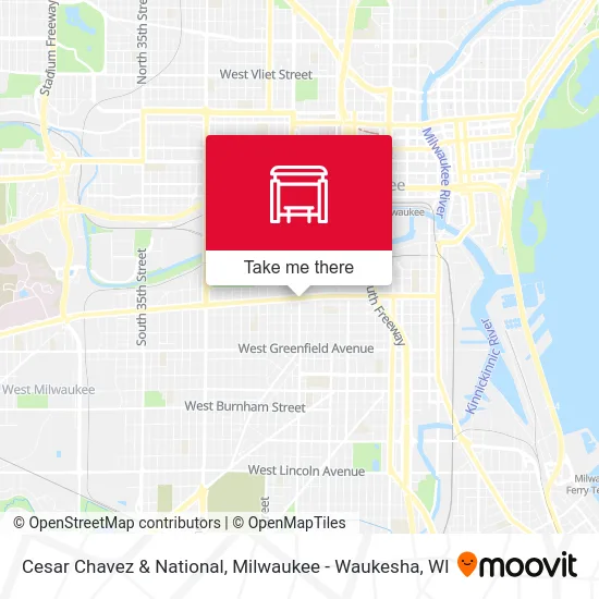 Cesar Chavez & National map