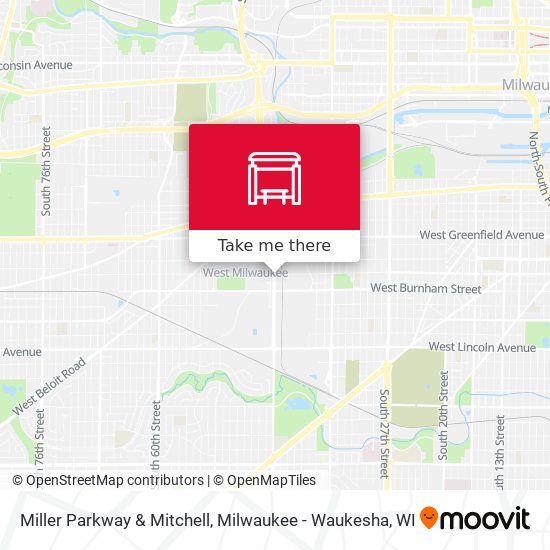 Miller Parkway & Mitchell map