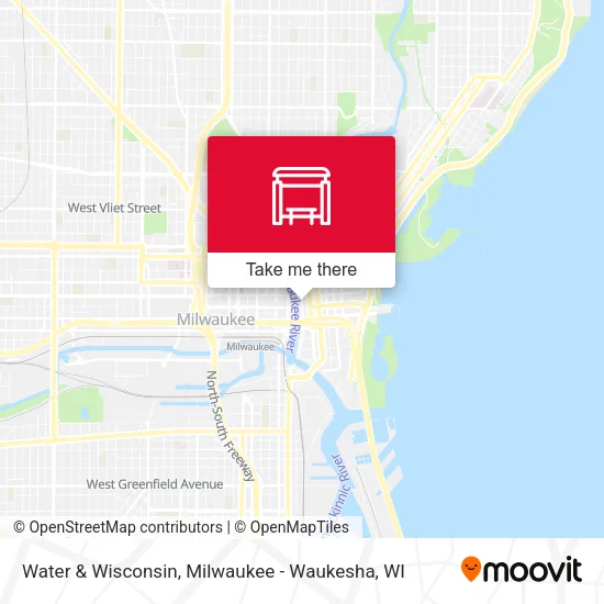Water & Wisconsin map