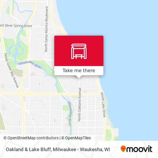 Oakland &  Lake Bluff map