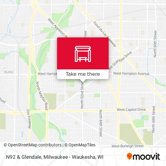 Mapa de N92 & Glendale