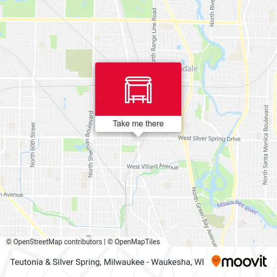 Teutonia & Silver Spring map