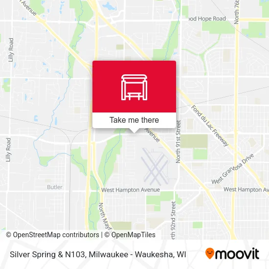 Mapa de Silver Spring & N103