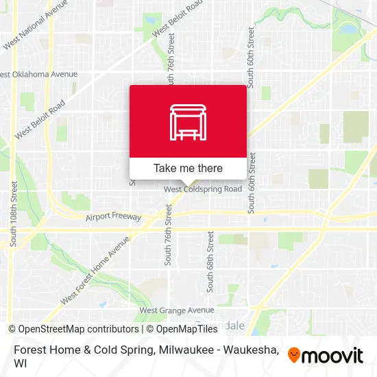 Forest Home & Cold Spring map