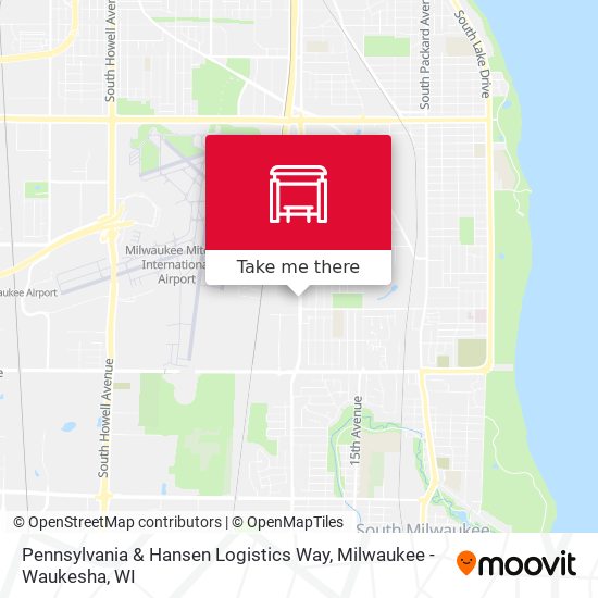 Mapa de Pennsylvania & Hansen Logistics Way