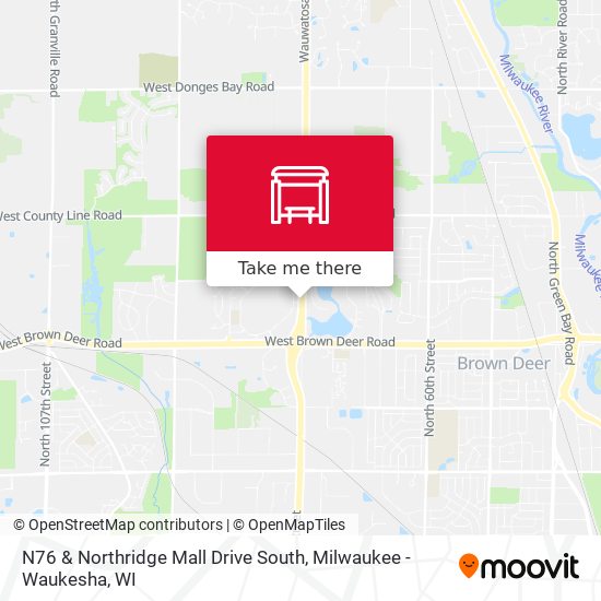 N76 & Northridge Mall Drive South map