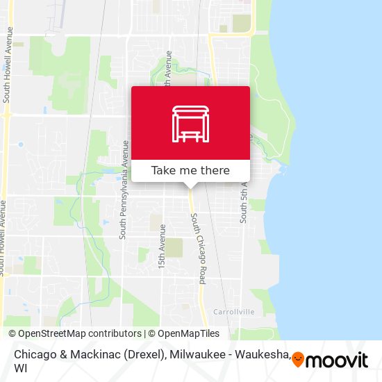 Mapa de Chicago & Mackinac (Drexel)