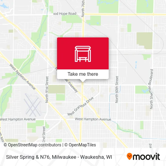 Mapa de Silver Spring & N76
