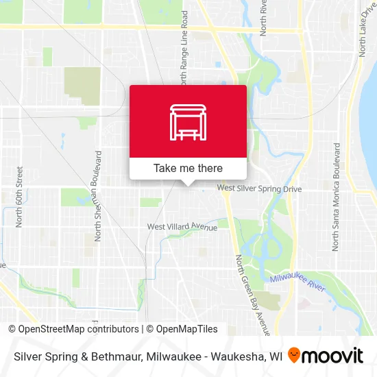 Silver Spring & Bethmaur map