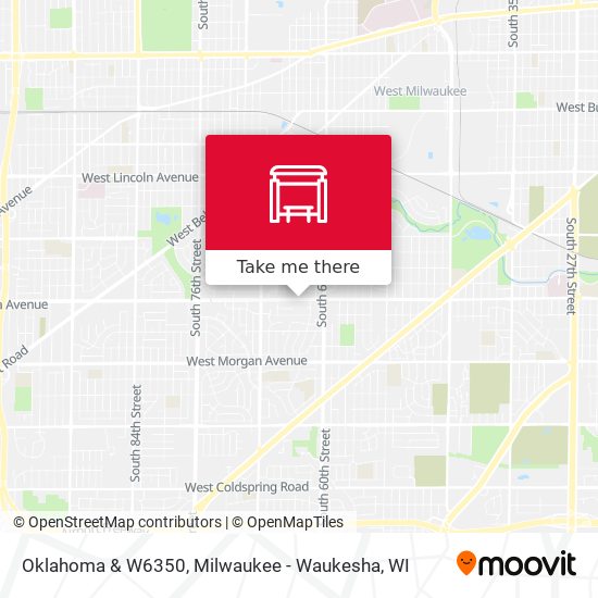 Oklahoma & W6350 map