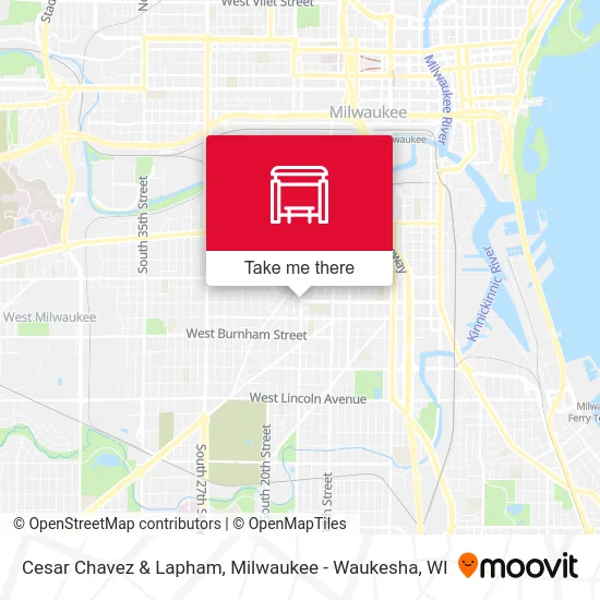 Cesar Chavez & Lapham map