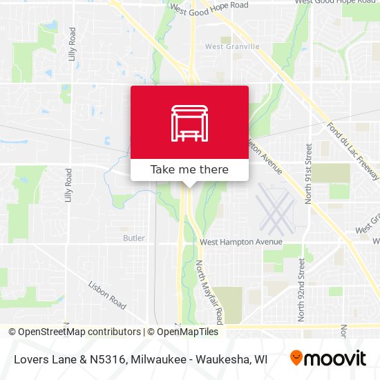 Lovers Lane & N5316 map