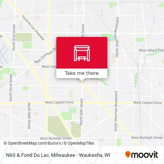 N60 & Fond Du Lac map